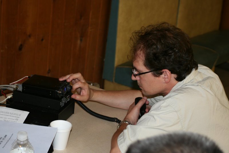 Tom at the controls